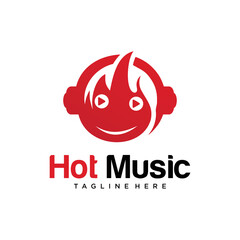 Hot Music Logo Design