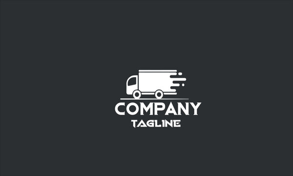 Minimal Truck Delivery Logo Template