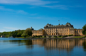 Fototapeta na wymiar View on the swedish drottningholm palace near stockholm