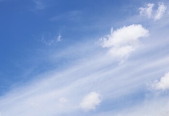 sky background with floating clouds