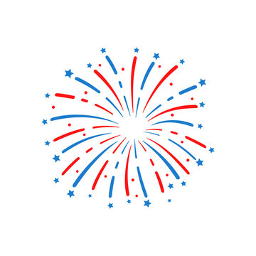 recommend clip art: The 4 th of july. American flag fireworks. For celebrating America's Independence Day