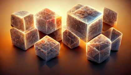 delight on a black background