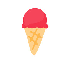 Watermelon and ice cream vector Helps to relax in summer Beach trip concept.