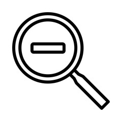 Search flat line icon. Web search engine, Analytics. Outline sign mascara for mobile concept and web design, store