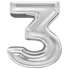 3d number 3