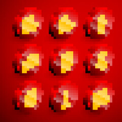 Set line Air humidifier, Digital door lock, Smart home with smart watch, Fingerprint and Vacuum cleaner icon. Vector