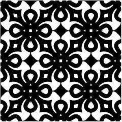 Design seamless monochrome geometric pattern. Abstract background. Vector art.Perfect for site backdrop, wrapping paper, wallpaper, textile and surface design. 