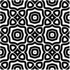 Design seamless monochrome geometric pattern. Abstract background. Vector art.Perfect for site backdrop, wrapping paper, wallpaper, textile and surface design. 