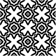 Design seamless monochrome geometric pattern. Abstract background. Vector art.Perfect for site backdrop, wrapping paper, wallpaper, textile and surface design. 