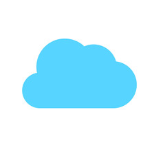 Simple cloud set design vector Isolated on background