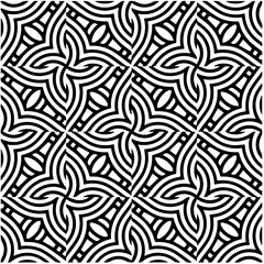 Design seamless monochrome geometric pattern. Abstract background. Vector art.Perfect for site backdrop, wrapping paper, wallpaper, textile and surface design. 