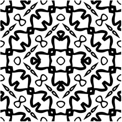 Design seamless monochrome geometric pattern. Abstract background. Vector art.Perfect for site backdrop, wrapping paper, wallpaper, textile and surface design. 