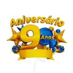 Aniverário de 9 anos brasil - 9 years anniversary brazil
