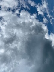 Sky with blue and white cloud