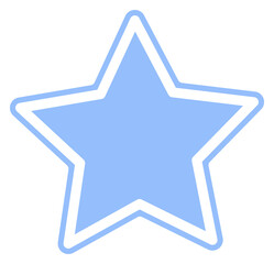 cute pastel color little star decoration