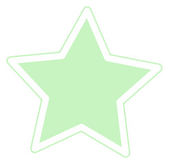 cute pastel color little star decoration