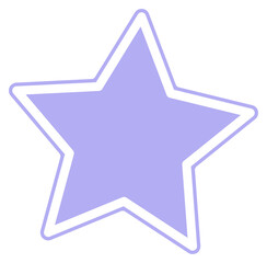 cute pastel color little star decoration