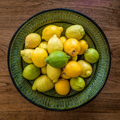 lemons in a bowl