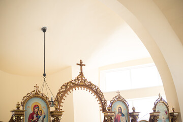 wooden cross in the church