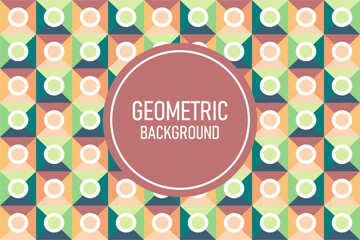 Colorful abstract flat geometric background