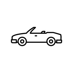Fototapeta na wymiar sports car icon vector illustration logo template for many purpose. Isolated on white background.