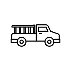 truck icon vector illustration logo template for many purpose. Isolated on white background.