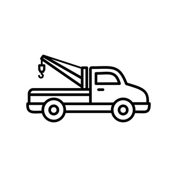 recommend clip art: tow truck icon vector illustration logo template for many purpose. Isolated on white background.