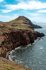cliffs of  São Lourenço at sunset