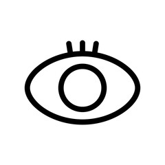 eye icon vector illustration logo template for many purpose. Isolated on white background.