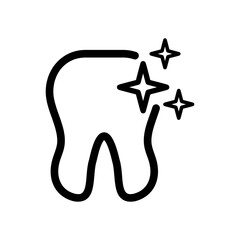 tooth icon vector illustration logo template for many purpose. Isolated on white background.