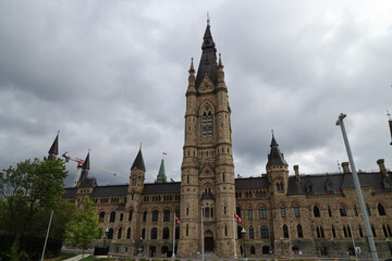Fototapeta na wymiar Parliament Hill West Block, Ottawa