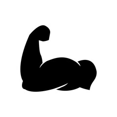 Muscle icon siluet