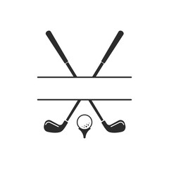 Golf club and ball set Isolated on white background for golf lovers.