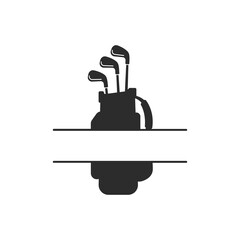 Golf club and ball set Isolated on white background for golf lovers.