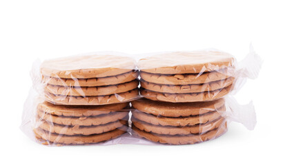 Crackers isolated on white background