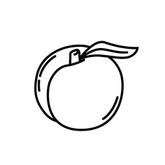 Jojoba icon outline black and white. vector