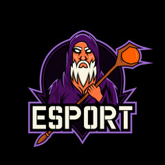 esport logo with grandfather character, good for those of you who are looking for a logo for your channel.