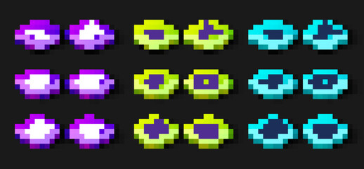 Set Potatoes french fries in box, Pumpkin, Barbecue grill, Retro tv, Buffalo skull and Western cowboy hat icon. Vector