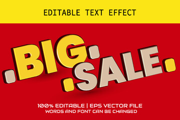 Big sale text effect.