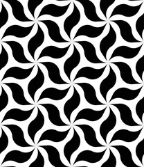 Black and white seamless Geometric pattern. Abstract geometric  background. Vector illustration.