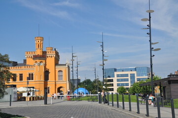 Naklejka premium Pejzaż miejski, Wrocław, Polska