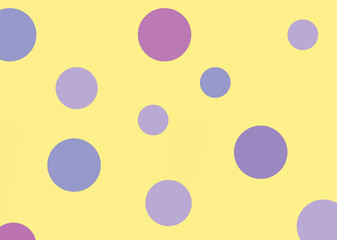 yellow vector background polka dots purple blue