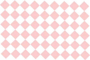 Beautiful patterned background for decorative plaid, argyle fabric, pink.