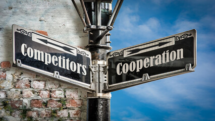 Street Sign Cooperation versus Competitors