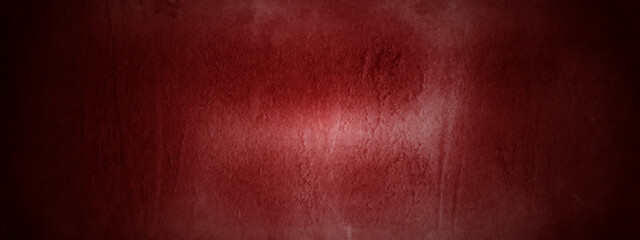 Dark Red backdrop grunge red texture concrete. Dark grunge red concrete. Red textured stone wall background. Dark edges. Dark red grungy background or texture.