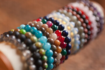 Bracelets élastiques en pierres naturelles