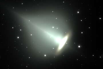 Obraz na płótnie Canvas Space object with extreme energy cosmic ray.