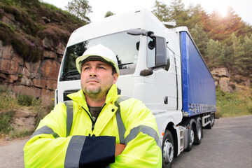 Lorry Driver delivering goods between suppliers and customers.