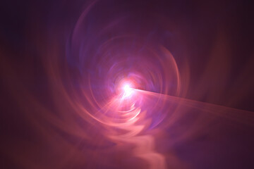 Time warp, traveling in space. SpaceTime traveling concept. Physical science