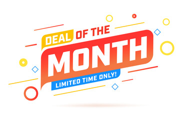 Sale banner with month special offer promotion